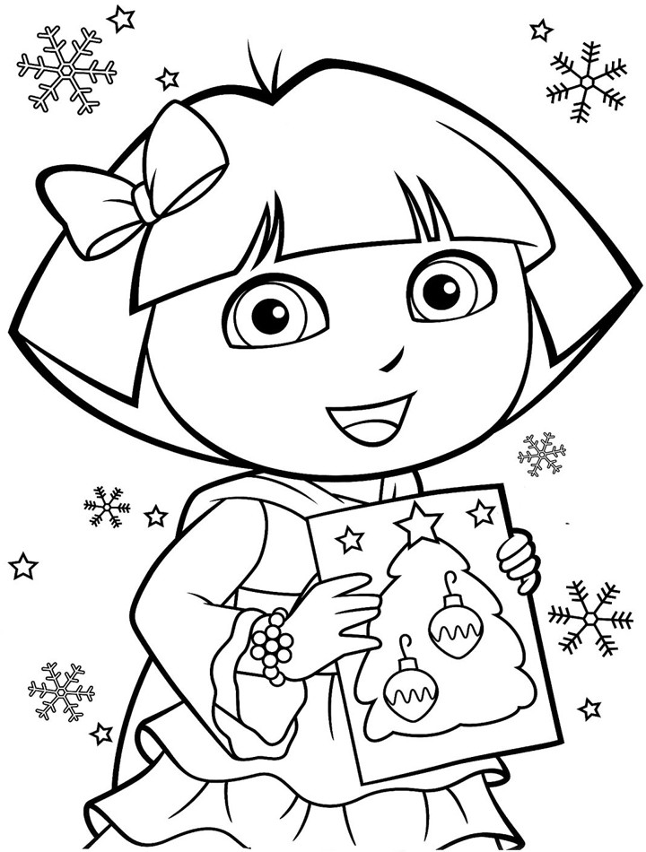 Coloring Pages For Kids Printable
 Printable Dora Coloring Pages