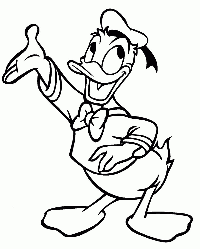 Coloring Pages Free Printable
 Free Printable Donald Duck Coloring Pages For Kids