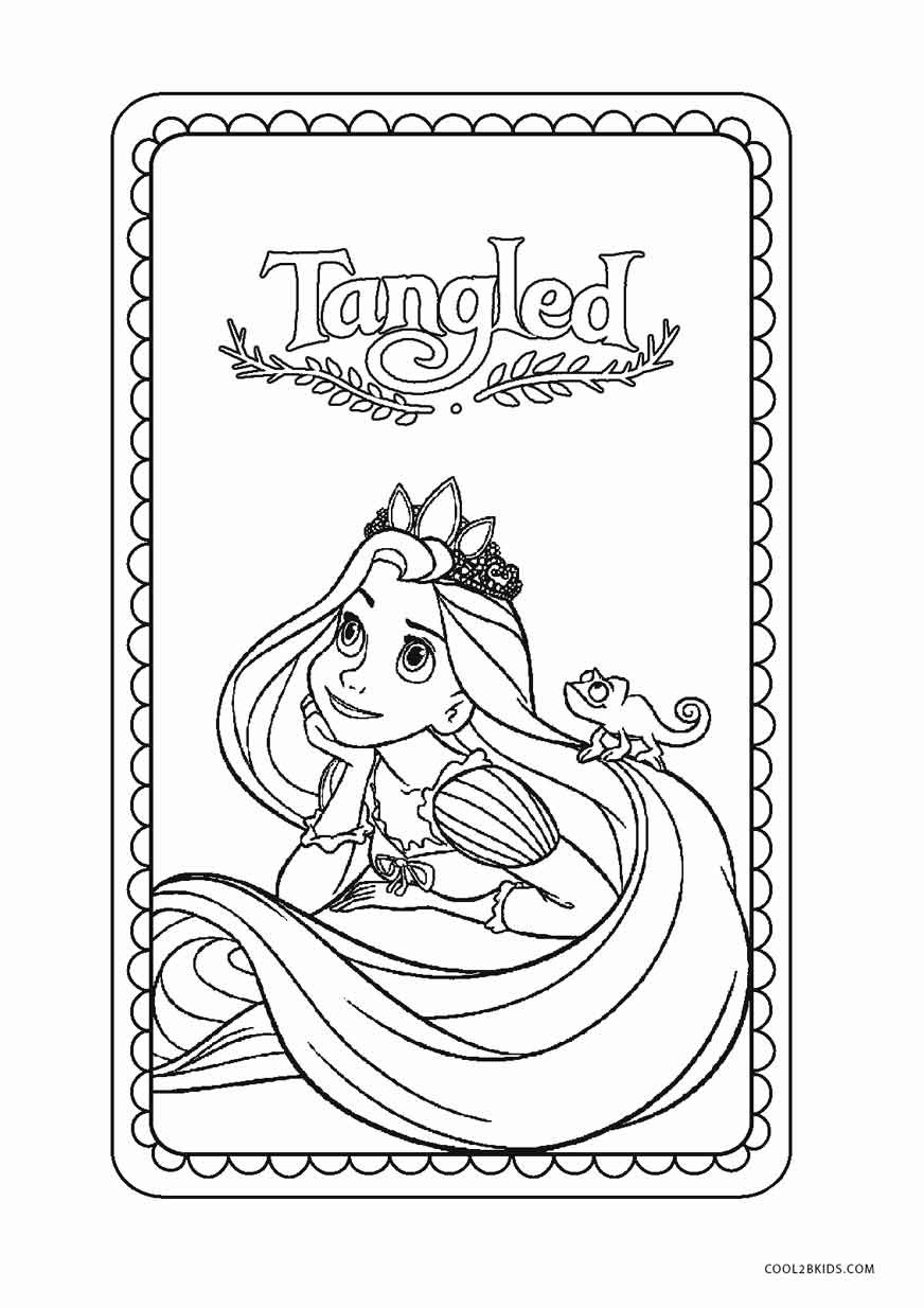 Coloring Pages Free Printable
 Free Printable Tangled Coloring Pages For Kids