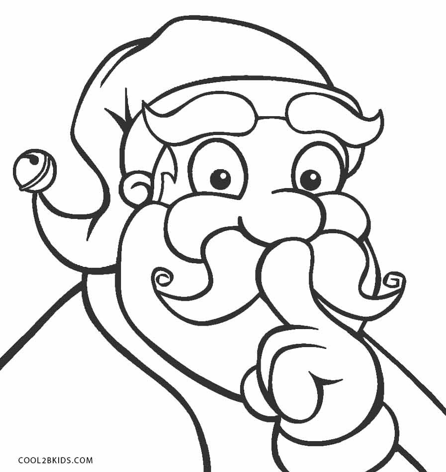 Coloring Pages Free Printable
 Free Printable Santa Coloring Pages For Kids