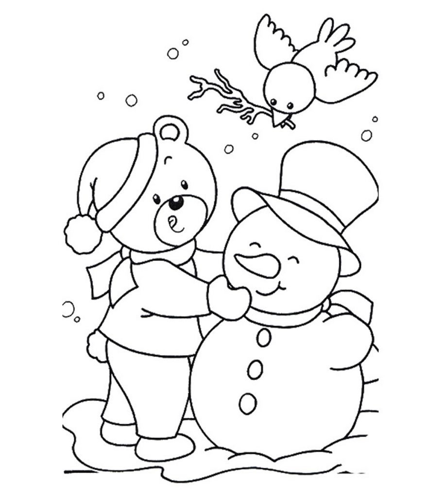 Coloring Pages Free Printable
 Free Printable January Coloring Pages for Kids line