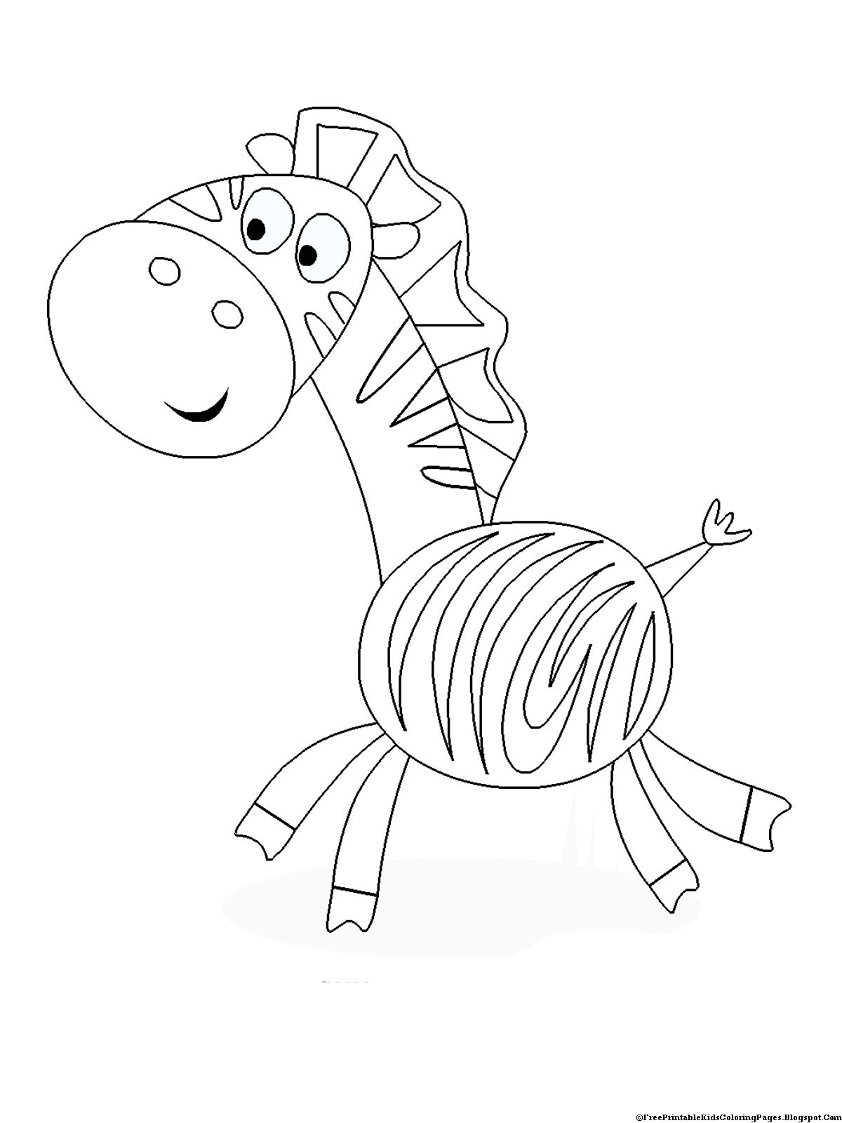Coloring-Pages-Kids
 Zebra Coloring Pages Free Printable Kids Coloring Pages