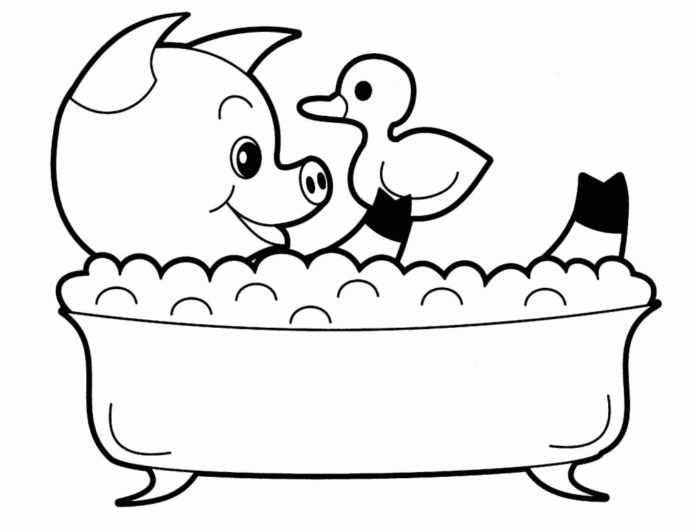 Coloring Pages Of Cute Baby Animals
 Cute Baby Cartoon Animals Coloring Pages Coloring Home