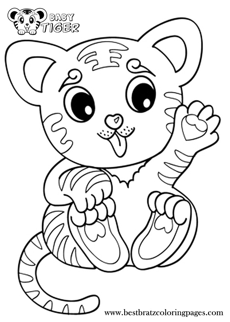 Coloring Pages Of Cute Baby Animals
 Coloring Pages Tiger Cubs Coloring Home