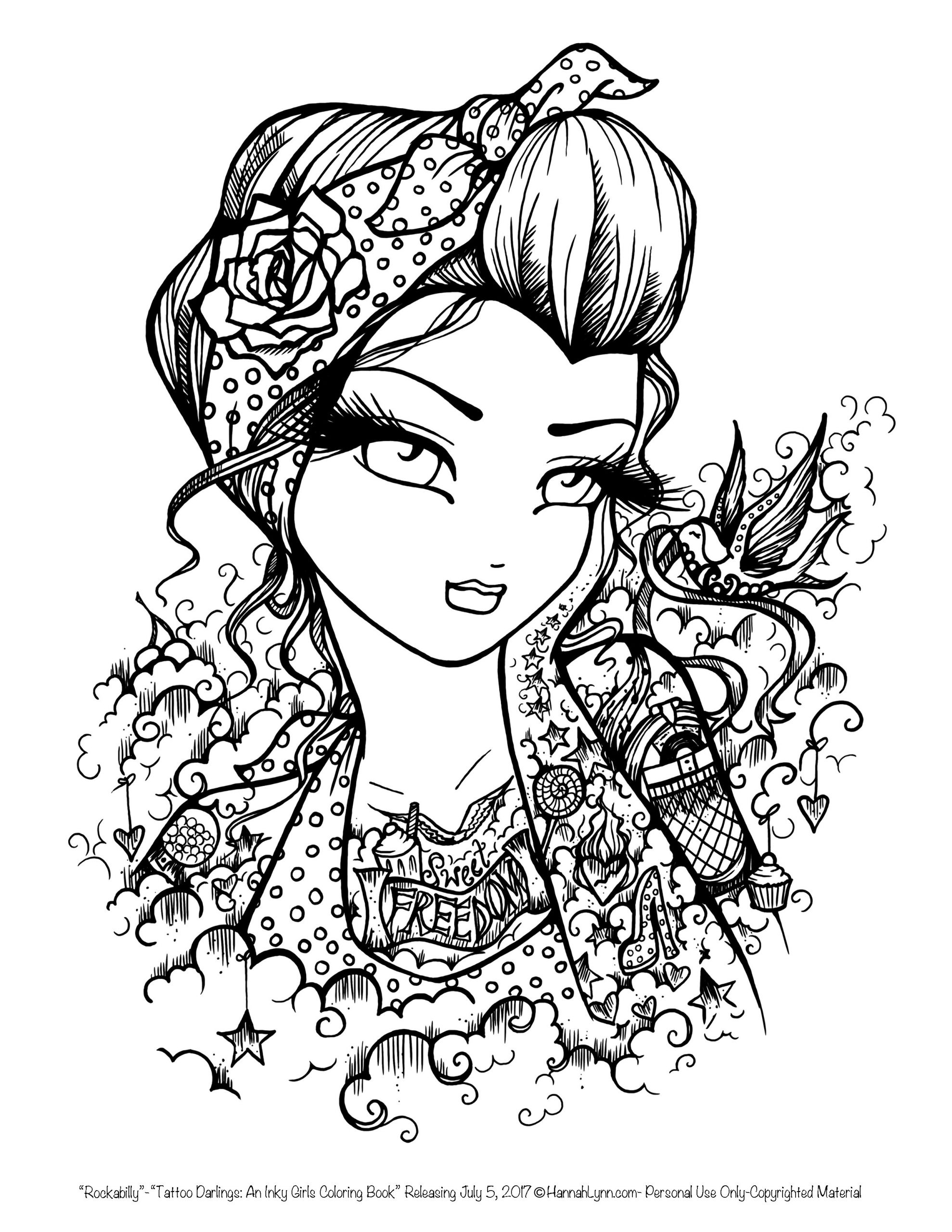 Coloring Pages Of Girls For Adults
 Boho Coloring Pages at GetColorings