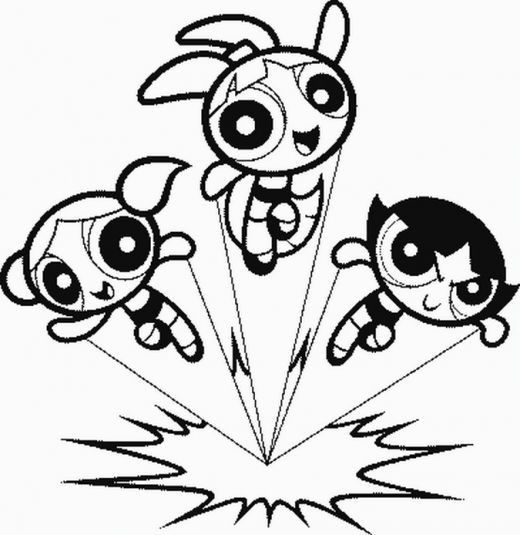 Coloring Pages Powerpuff Girls
 The Powerpuff Girls Printable Coloring Pages