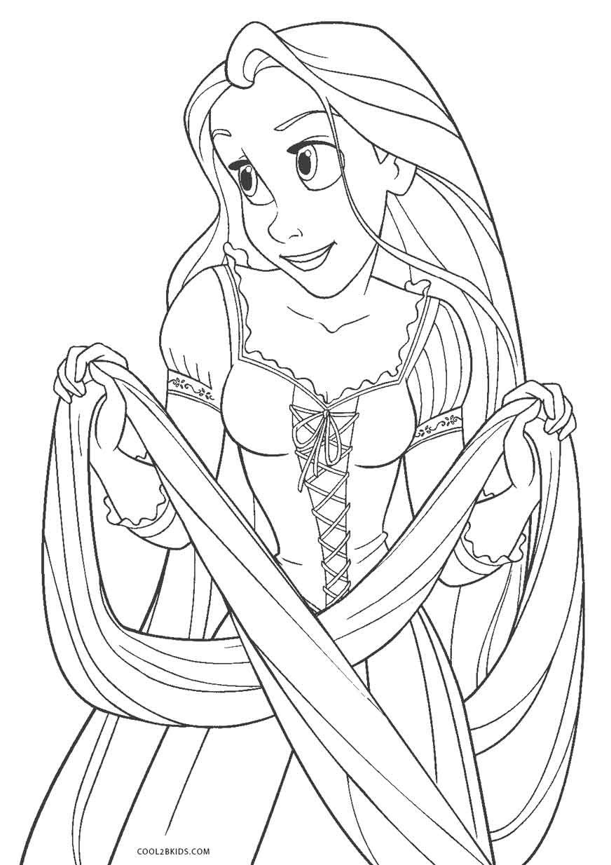 Coloring Sheets Kids
 Free Printable Tangled Coloring Pages For Kids
