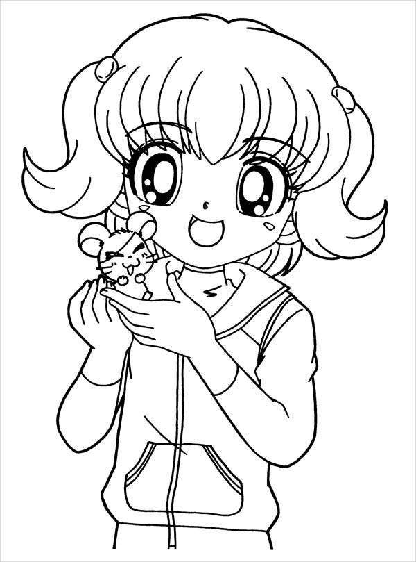 Coloring Sheets Of Girls
 8 Anime Girl Coloring Pages PDF JPG AI Illustrator