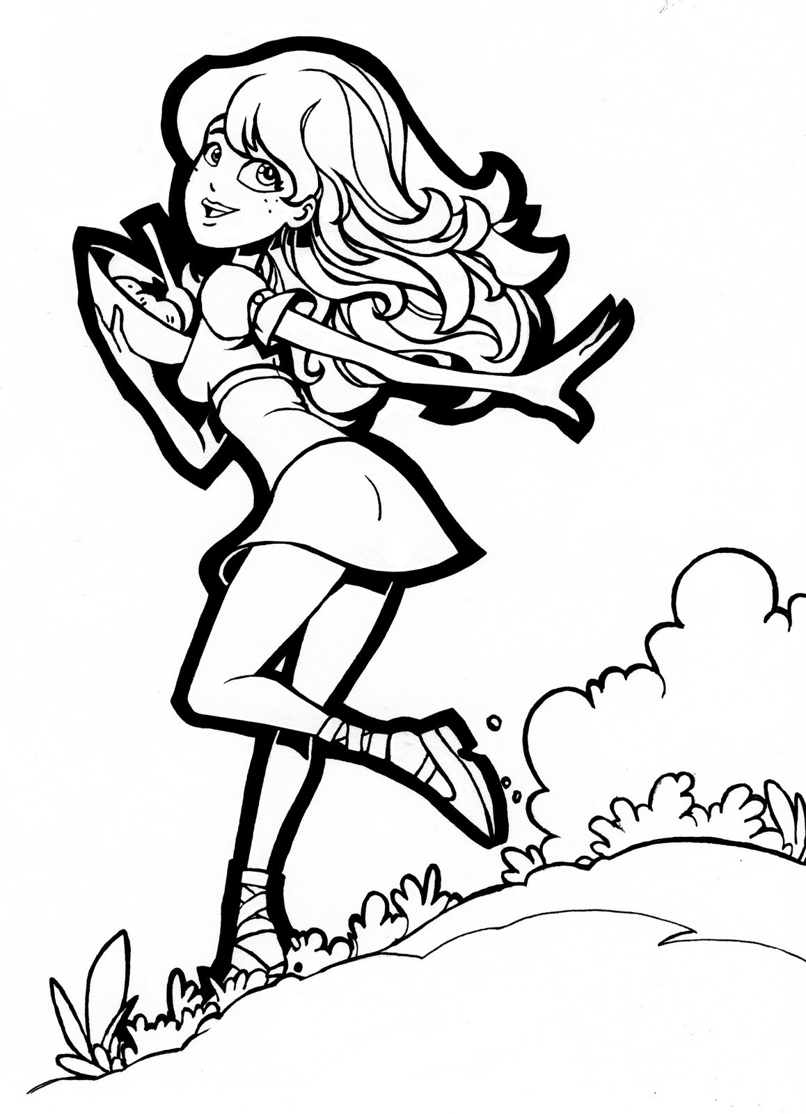 Coloring Sheets Of Girls
 50 Lovely Coloring Pages for Girls