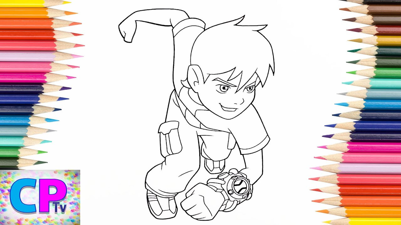 Coloring Videos For Kids
 Ben 10 Coloring Pages for Kids How to Color Ben 10