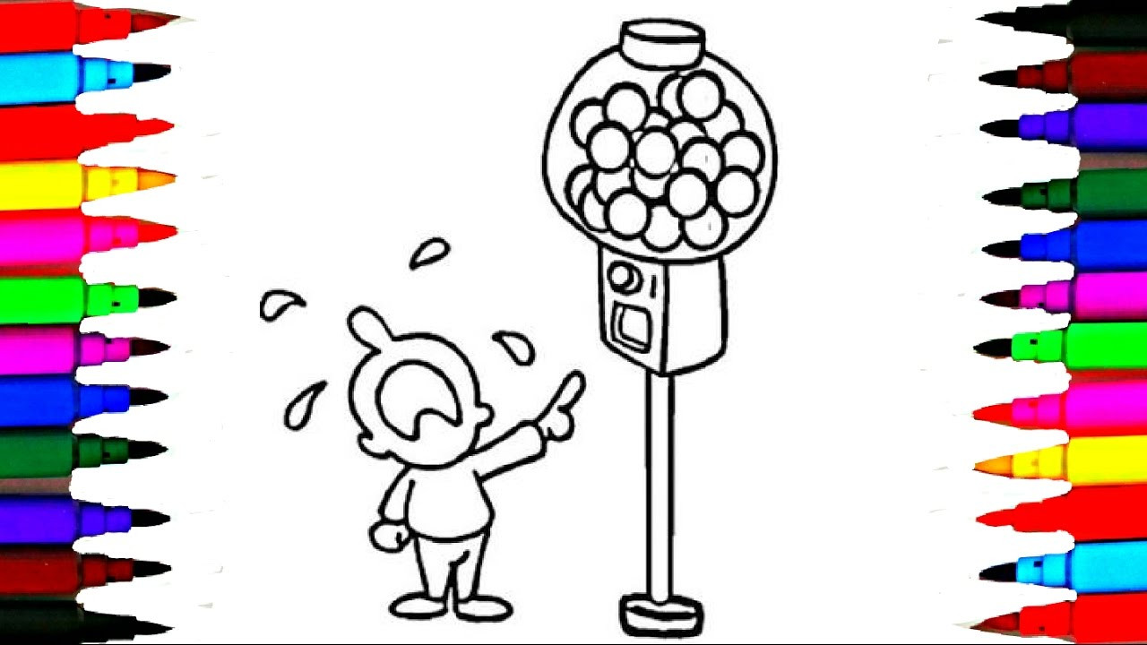 Coloring Videos For Kids
 How To Draw and Color Marble Machine l Kids Coloring Pages