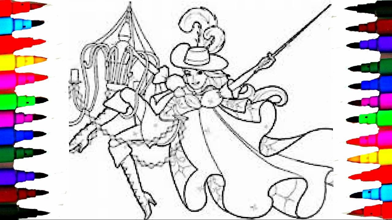 Coloring Videos For Kids
 Coloring Pages BARBIE Muskeeteers Coloring Book Videos For