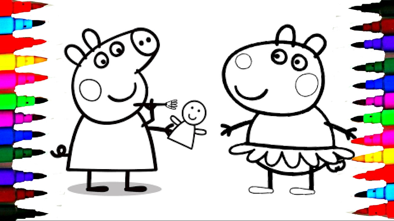 Coloring Videos For Kids
 PEPPA PIG Coloring Book Pages Kids Fun Art Activities