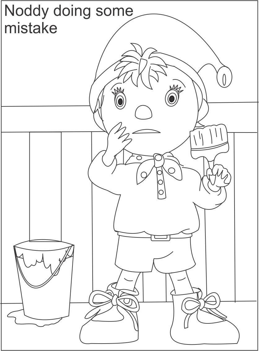 Coloring Videos For Kids
 Noddy printable coloring page for kids 3