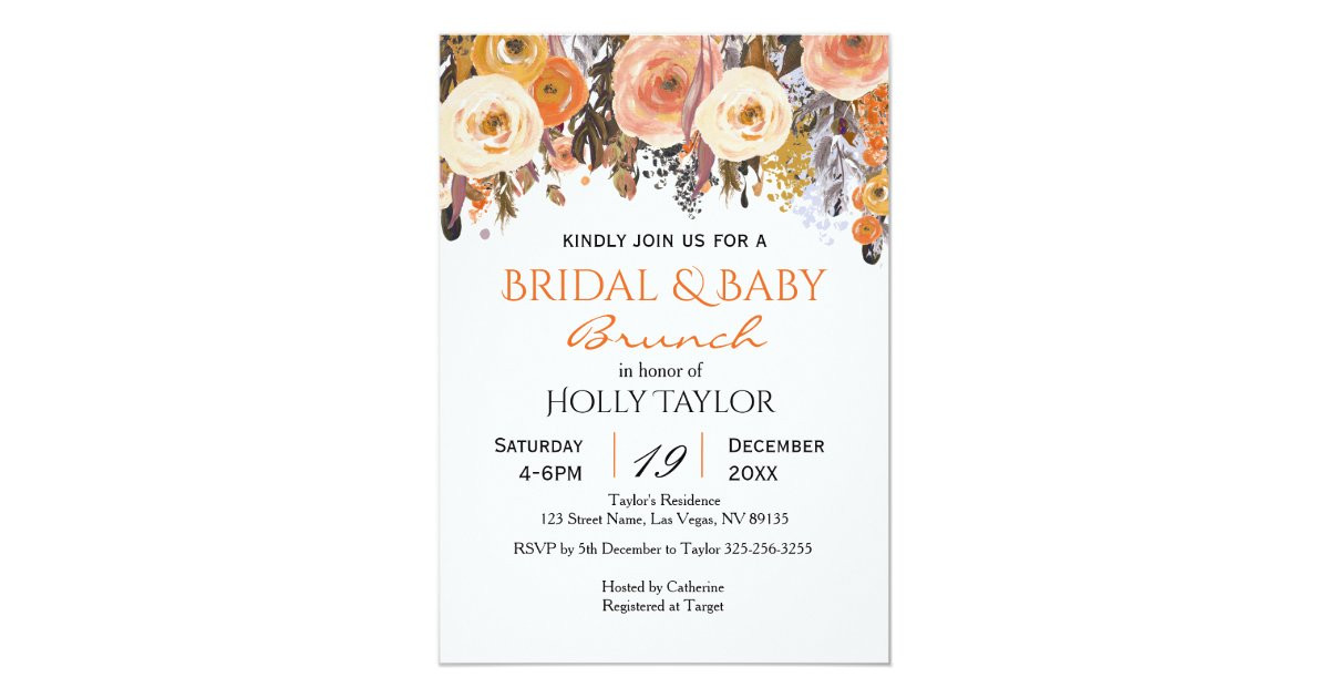 Combined Graduation Party Ideas
 bined Baby Shower and Bridal Shower Ideas Invitation