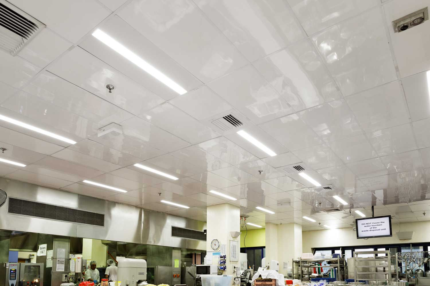 Commercial Kitchen Ceiling Tiles
 mercial Kitchen Ceiling Replaced with Low Maintenance