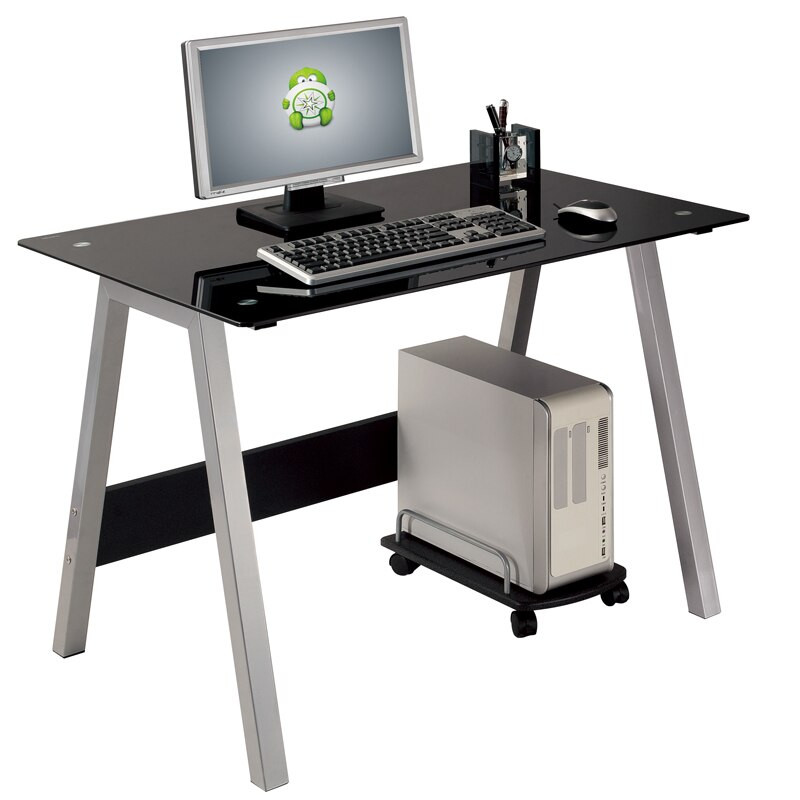 Computer Desk For Small Bedroom
 Glass puter desk desktop space saving small home