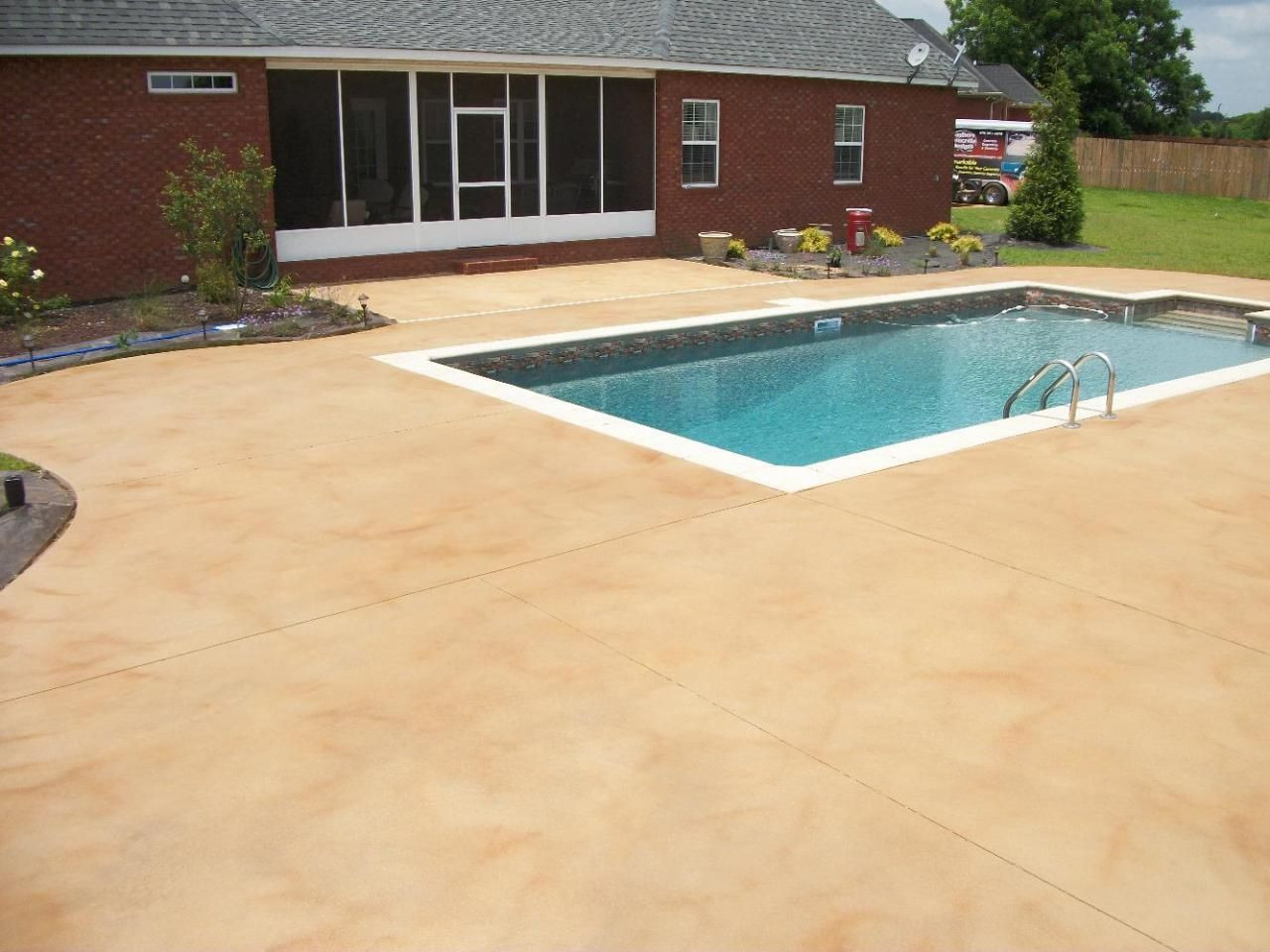 Concrete Pool Deck Painting
 best colors for a cement pool deck Google Search in 2019