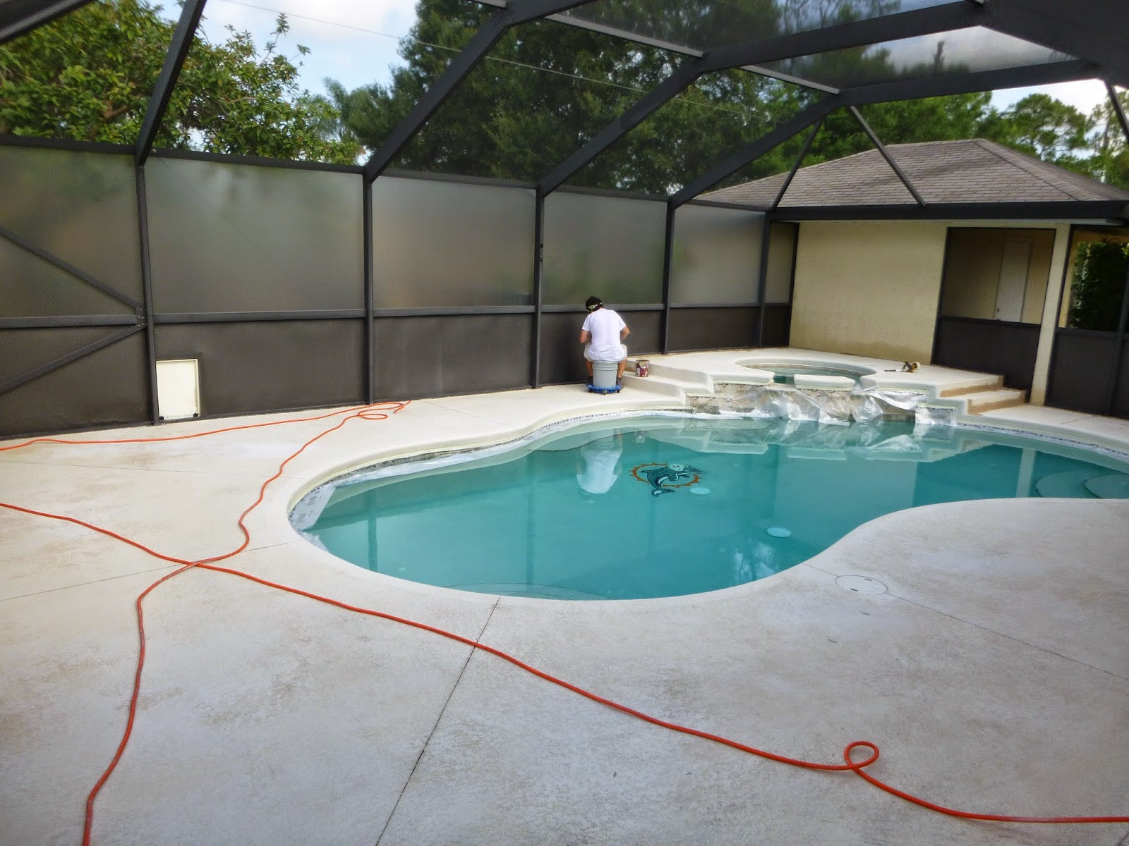 Concrete Pool Deck Painting
 Painting Artists Corp Painting pany Port St Lucie FL