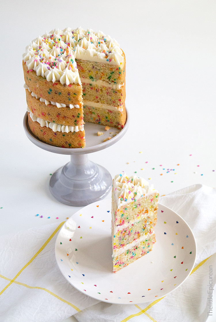 Confetti Birthday Cake
 Coconut Confetti Cake with Coconut Buttercream The Little