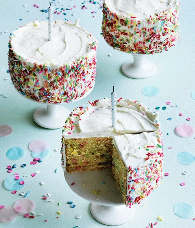 Confetti Birthday Cake
 Confetti birthday cakes recipe Gourmet Traveller