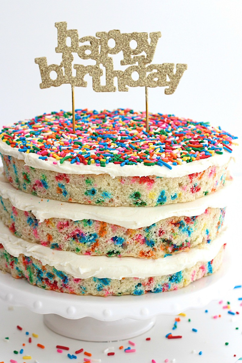 Confetti Birthday Cake
 Naked Confetti Cake