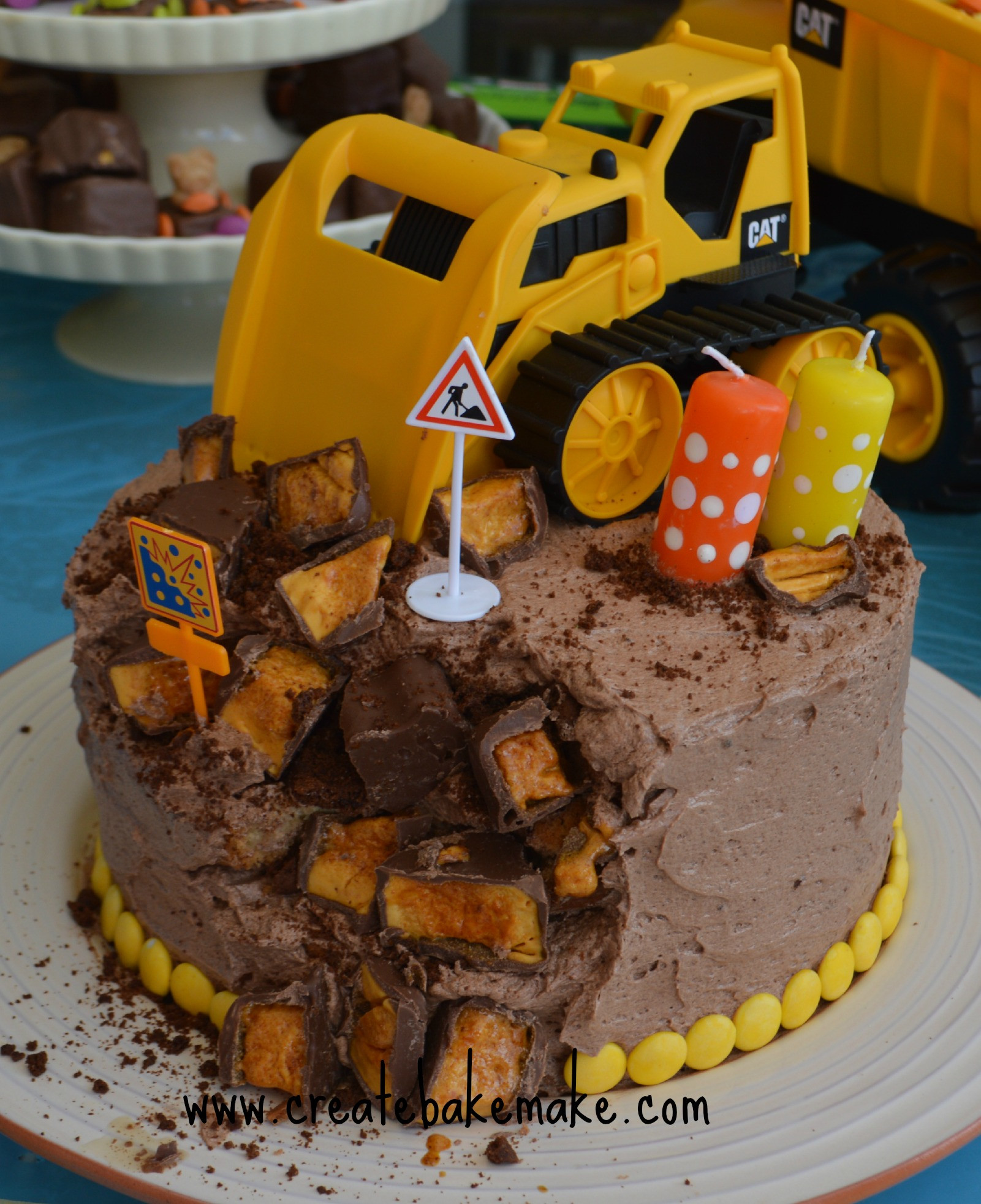 Construction Birthday Cakes
 A Construction Party Create Bake Make