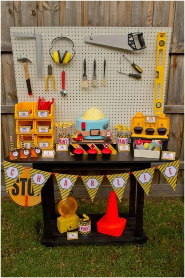 Construction Birthday Decorations
 Boys Construction Themed Birthday Party Ideas