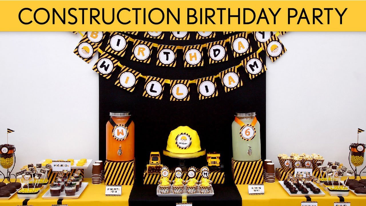 Construction Birthday Decorations
 Construction Birthday Party Ideas Construction B2