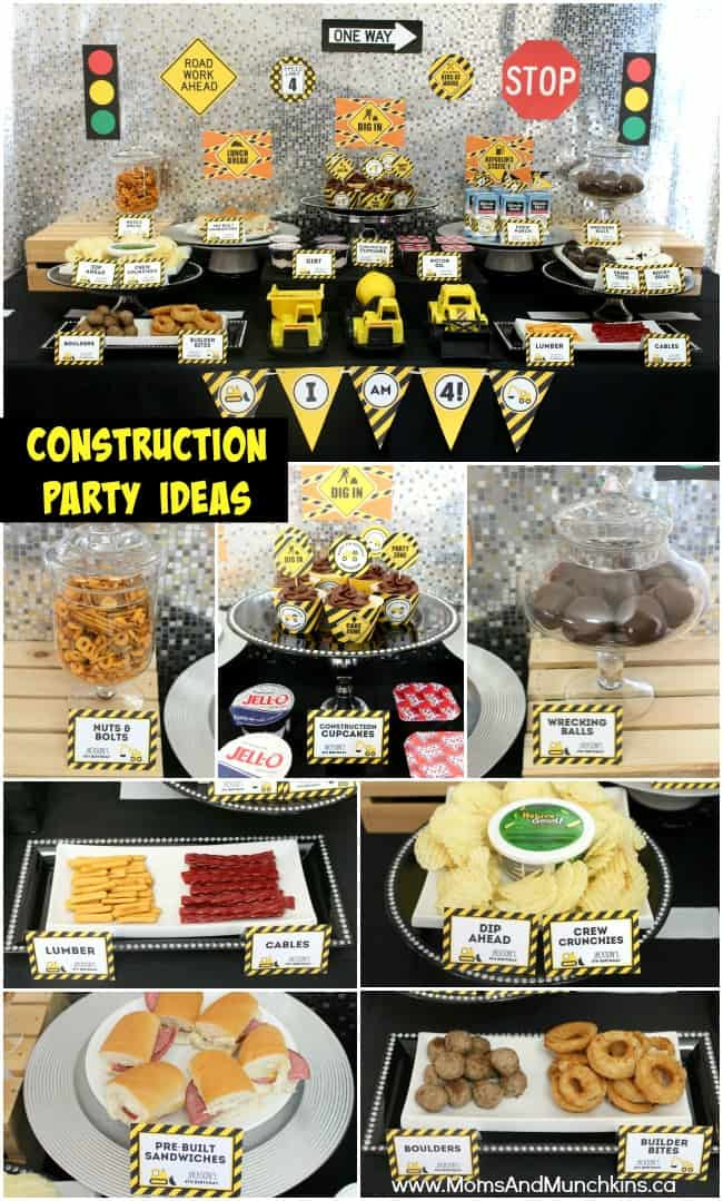 Construction Themed Birthday Party Food Ideas
 Construction Birthday Party Ideas Moms & Munchkins