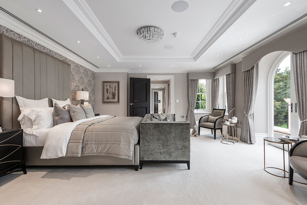 Contemporary Master Bedroom
 Luxury panel doors fit for a mansion