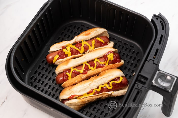 Cook Hot Dogs In Air Fryer
 Easy Air Fryer Hot Dogs In 10 minutes