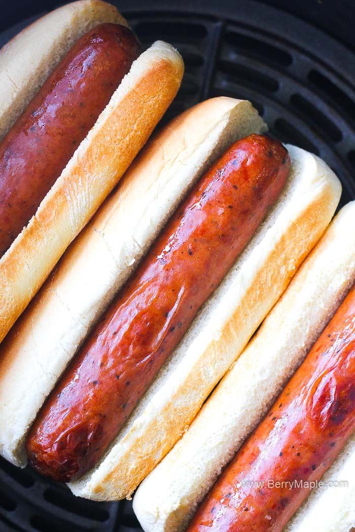 Cook Hot Dogs In Air Fryer
 Air fryer hot dogs Video Berry&Maple