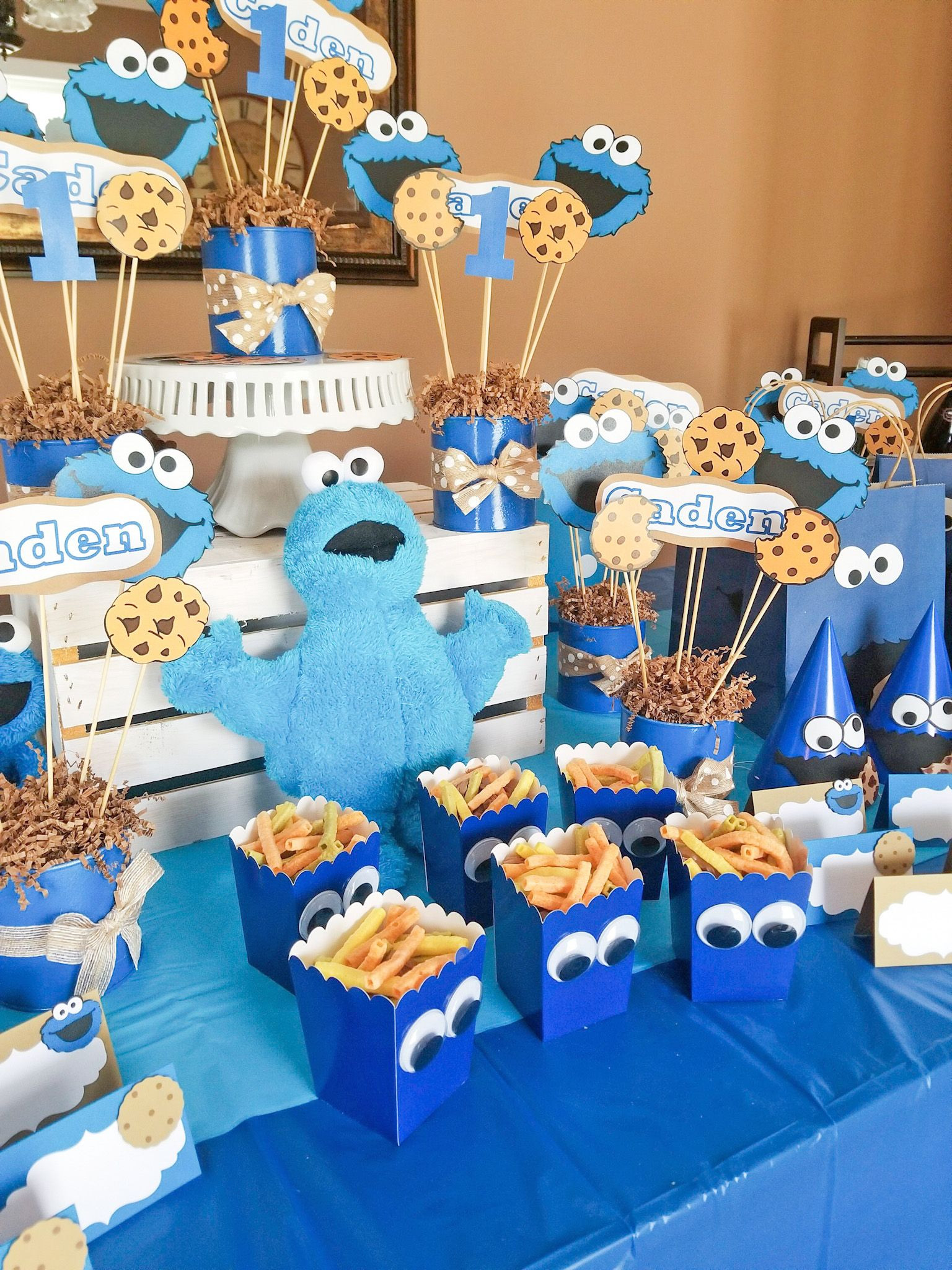 Cookie Monster Birthday Party Ideas
 DIY Cookie Monster Party