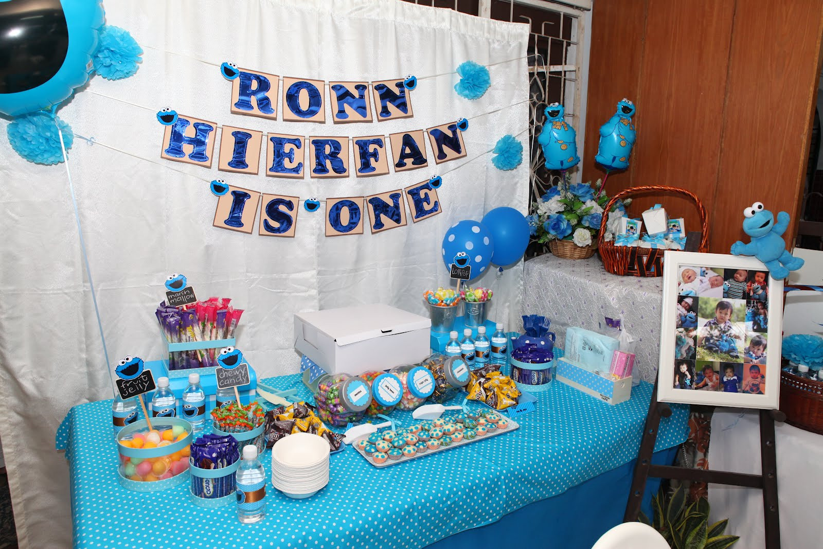 Cookie Monster Birthday Party Ideas
 Do sDesign Ronn s 1st COOKIE MONSTER BIRTHDAY PARTY