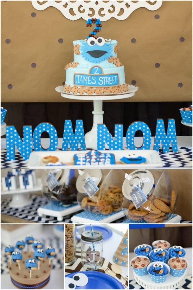 Cookie Monster Birthday Party Ideas
 A Boy s Cookie Monster Birthday Party Spaceships and