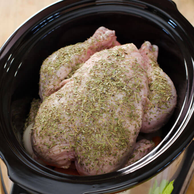 Cooking A Whole Chicken In A Crock Pot
 Crock Pot Whole Chicken Slow Cooker Chicken