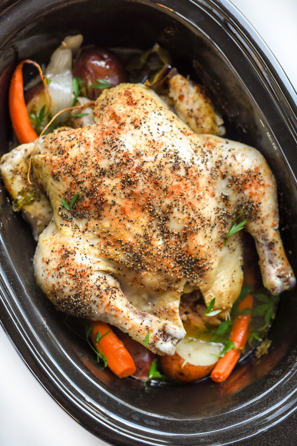 Cooking A Whole Chicken In A Crock Pot
 Crockpot Whole Chicken Recipe