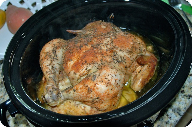 Cooking A Whole Chicken In A Crock Pot
 Crock Pot Roasted Whole Chicken