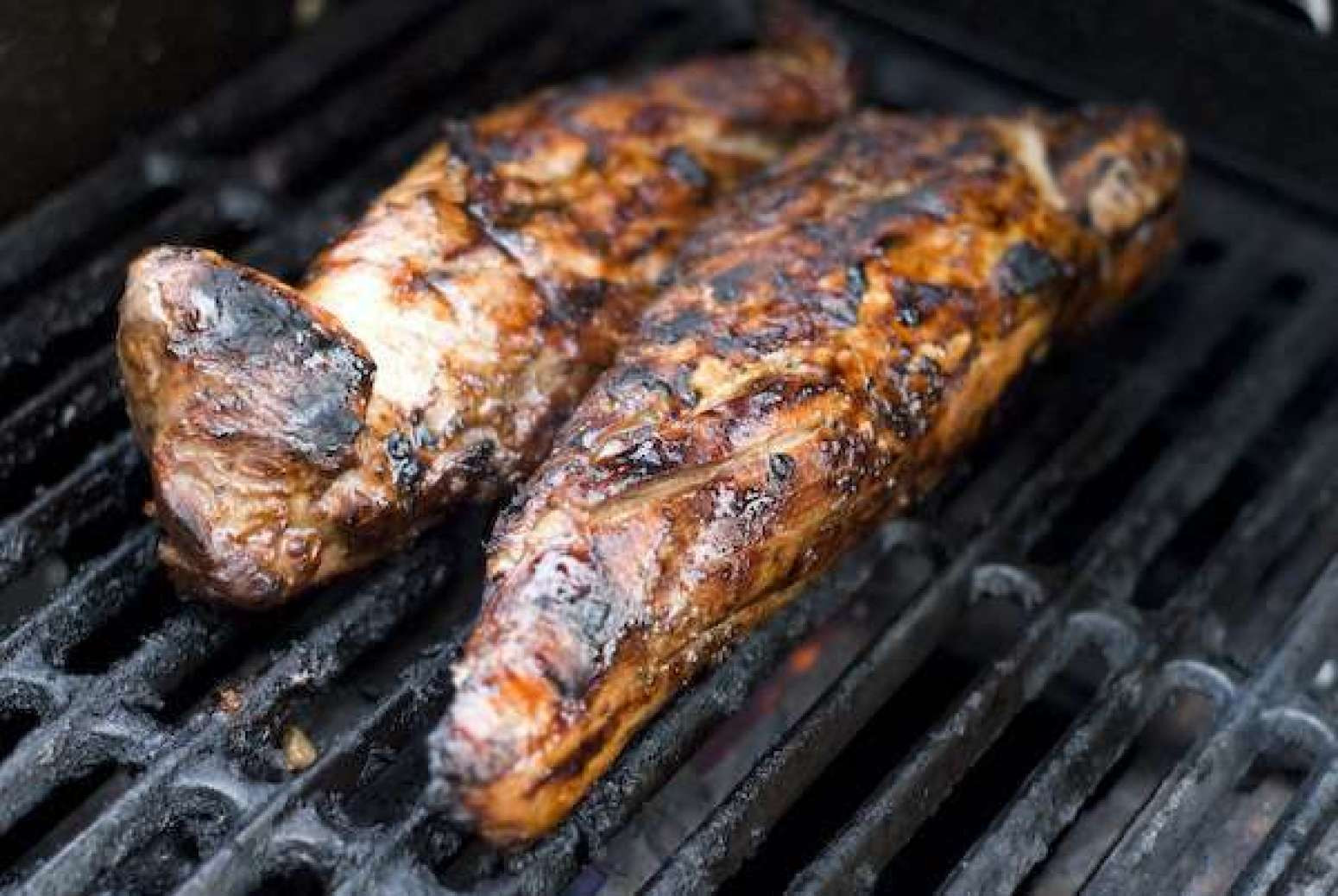 Cooking Pork Loin On Grill
 Marinated and Grilled Pork Tenderloin Recipe