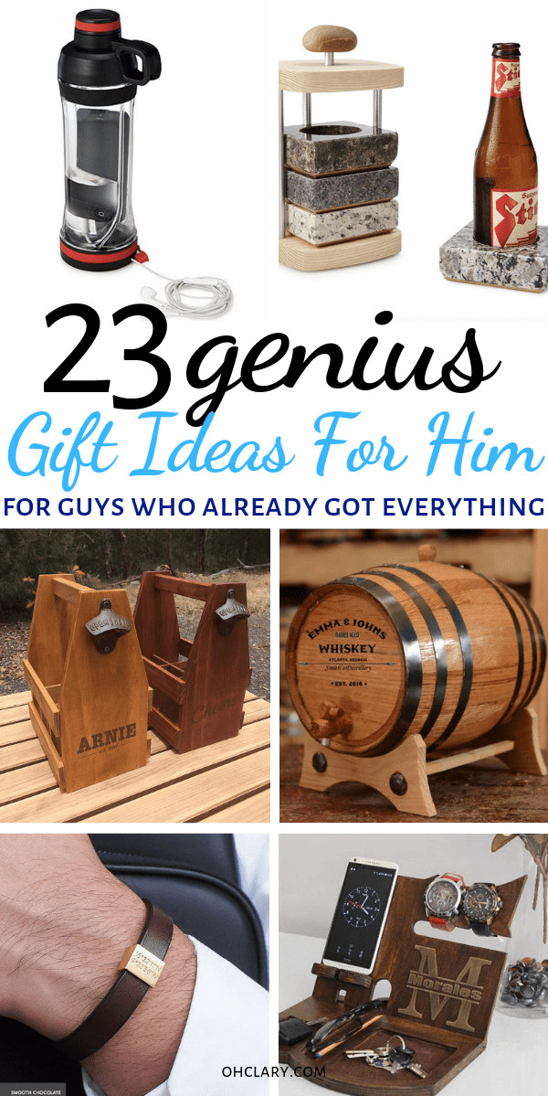 Cool Christmas Gift Ideas Men
 23 Unique Gift Ideas for Men Who Have Everything Best