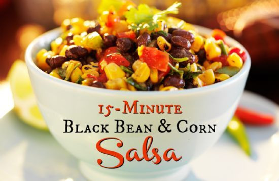 Corn Bean Salsa
 15 Minute Black Bean and Corn Salsa Recipe