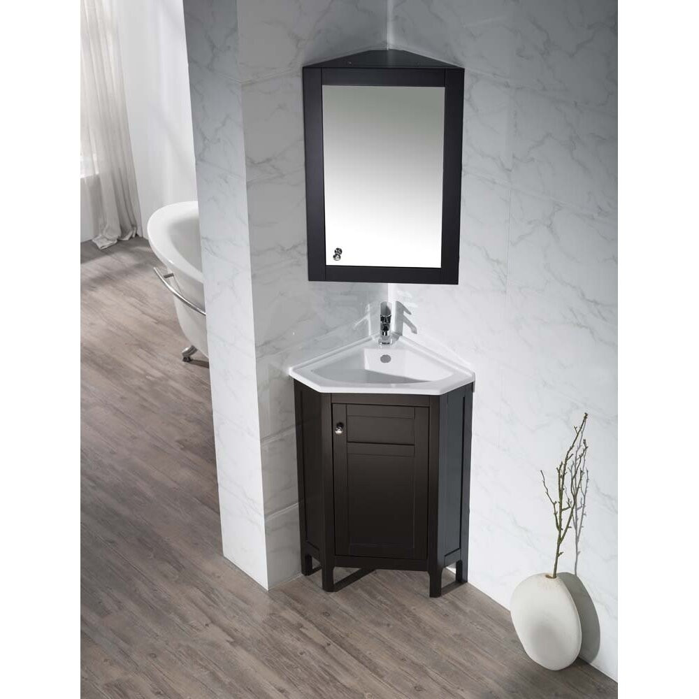 Corner Bathroom Vanity
 Home Loft Concepts 24 25" Single Corner Bathroom Vanity