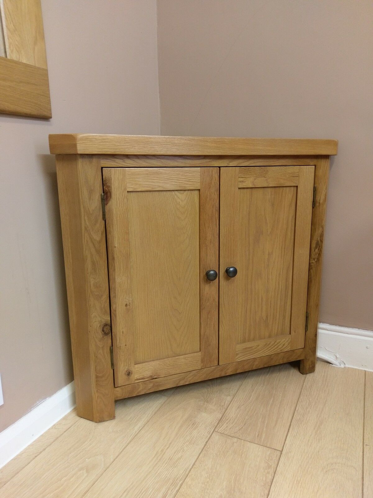 Corner Cabinet Bedroom
 Kingsford Solid Oak Corner Cabinet Cupboard 90cm 51 2cm