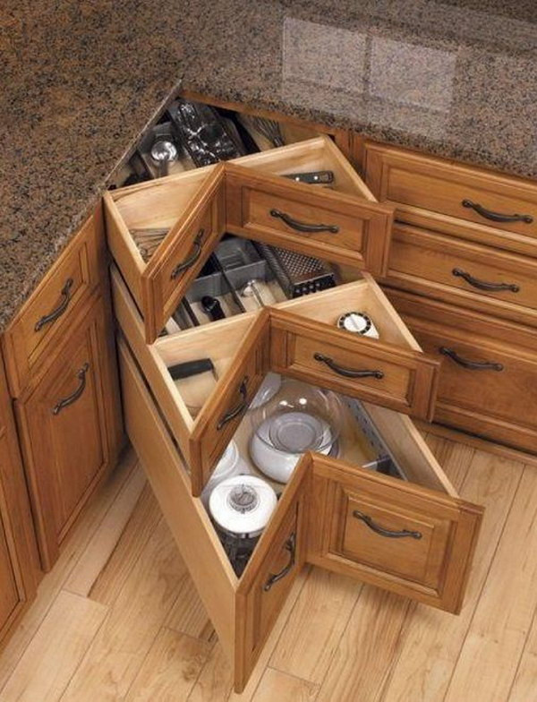 Corner Kitchen Cabinet Organizers
 Kitchen Corner Cabinet Storage Ideas 2017