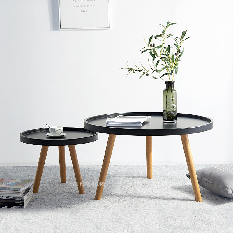 Corner Table For Living Room
 Modern Design Solid Wooden Small big High Low Side Table