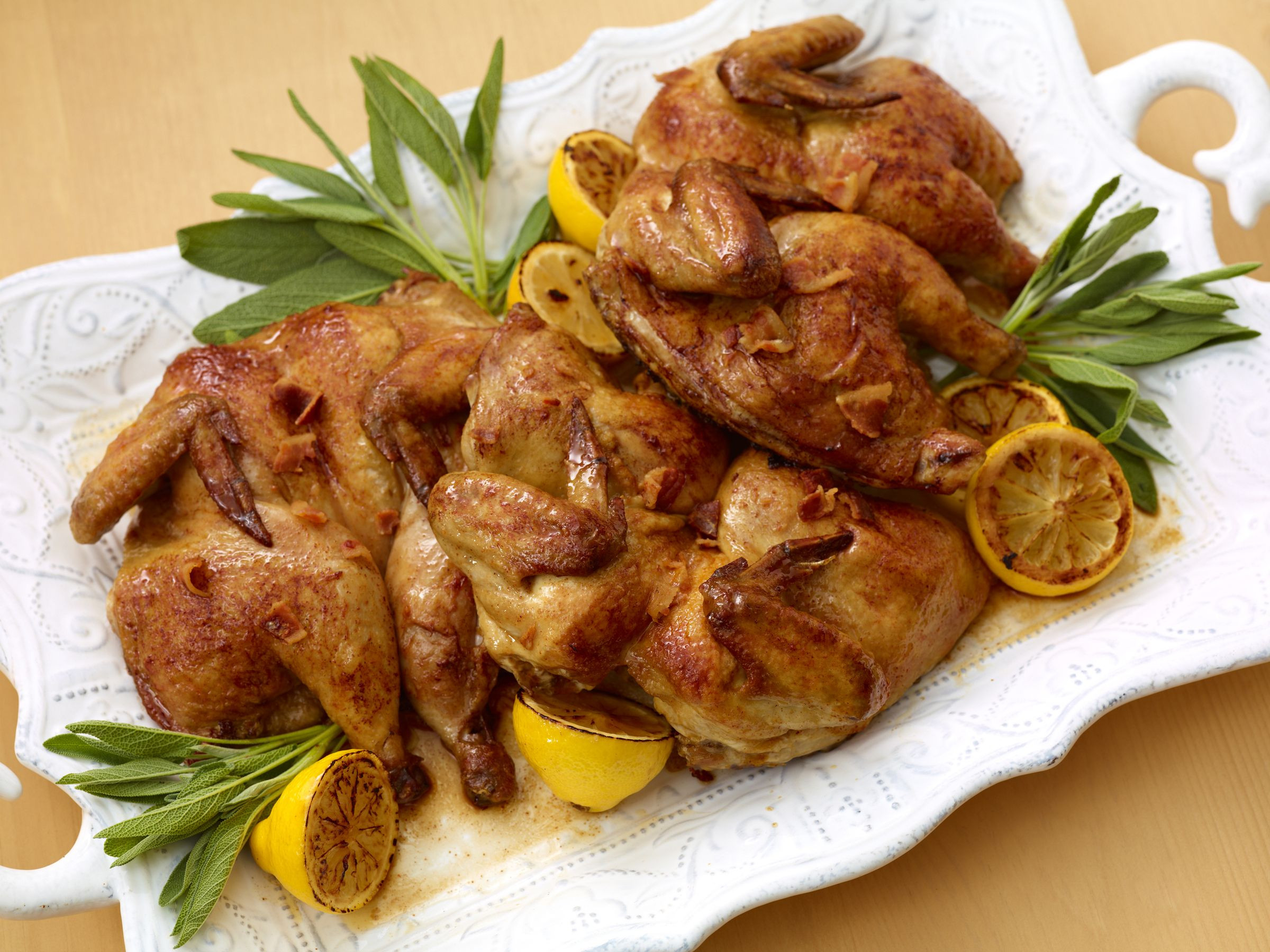 Cornish Game Hens Recipe Food Network
 Butterflied Cornish Hens with Sage Butter Recipe