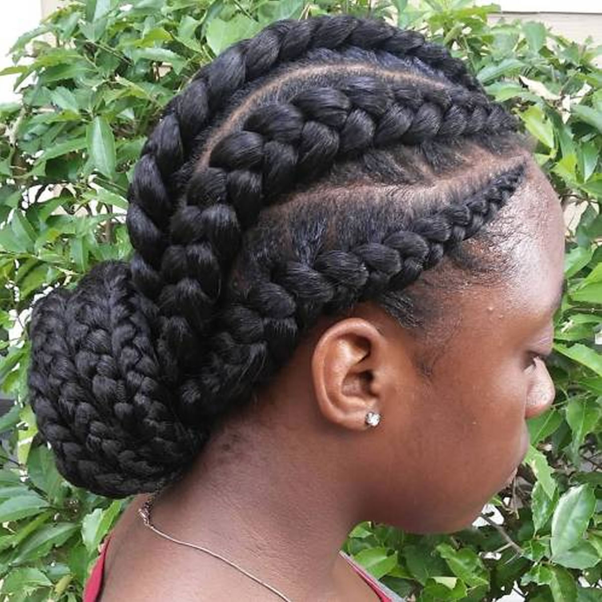 Cornrows Braids Hairstyles
 Thick Cornrows in a Bun – HAIRSTYLES