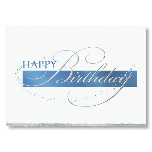 Corporate Birthday Cards
 Shimmering Stardust Birthday Cards