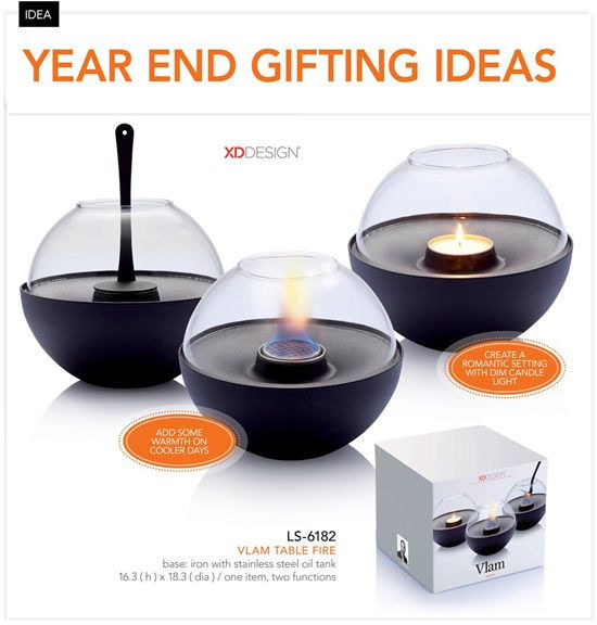 Corporate Holiday Gift Ideas
 Corporate Christmas Gift Ideas Vlam Table Fire
